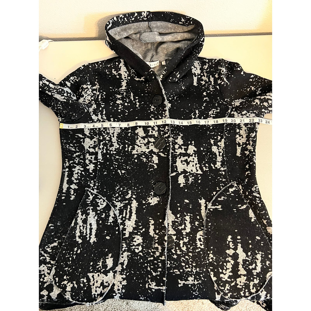 Habitat Unlined Coat Hooded Large Buttons Size Medium - Picture 7 of 10